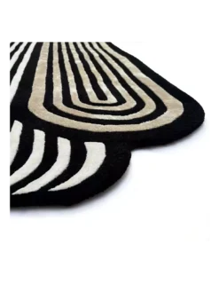 Tapis Noir Et Blanc Cactus, Edito -Deco En Ligne Soldes tapis noir et blanc cactus edito 3