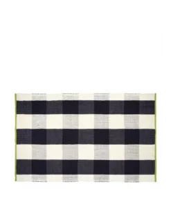 Tapis Saliya Noir Outdoor, Designers Guild