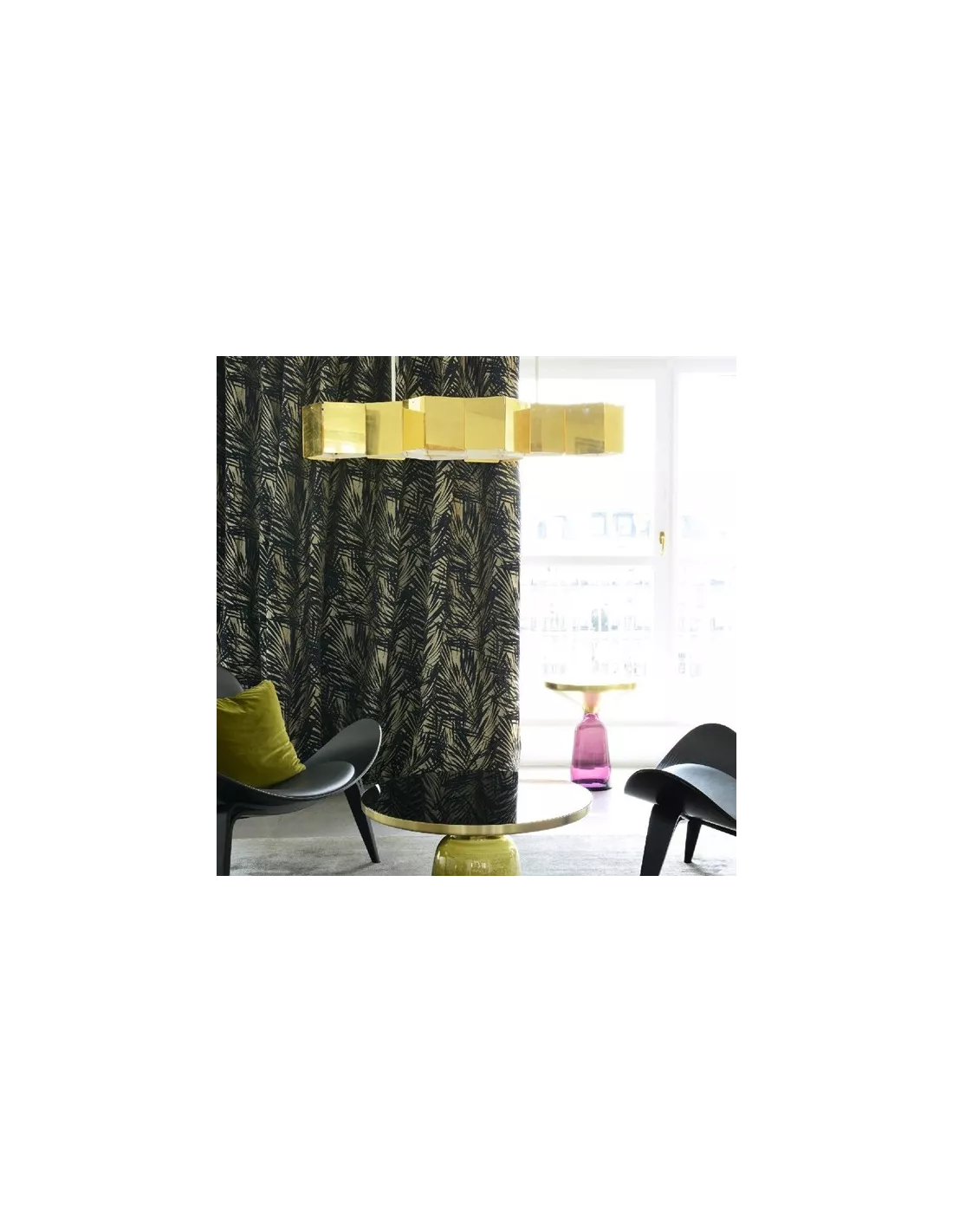 Tissu Cuba Fusain By Lelievre 4 Tissu Cuba Fusain By Lelievre – Image 2