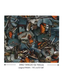 Tissu Suédine Fangio Pétrole, Jean Paul Gaultier -Deco En Ligne Soldes tissu suedine fangio petrole jean paul gaultier 2