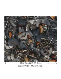 Tissu Suédine Fangio Terre, Jean Paul Gaultier -Deco En Ligne Soldes tissu suedine fangio terre jean paul gaultier 2