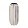 Vase Blanc Et Doré En Céramique H35 -Deco En Ligne Soldes vase blanc et dore en ceramique h35