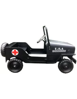 Voiture à Pédales Métal Jeep Noire, Protocol